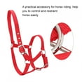 thumbnail image 3 of Accessoire d'Équitation, Bride de Contrôle Rouge Réglable 6mm, Ferme pour Cheval, 3 of 8
