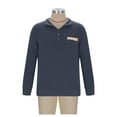 thumbnail image 6 of BXINGOHAI Men's Lightweight Quarter Zip Pullover for Golf Hiking Running Windbreaker Jacket Workout Sweatshirt with Pocket Today Sales Navy,S, 6 of 6