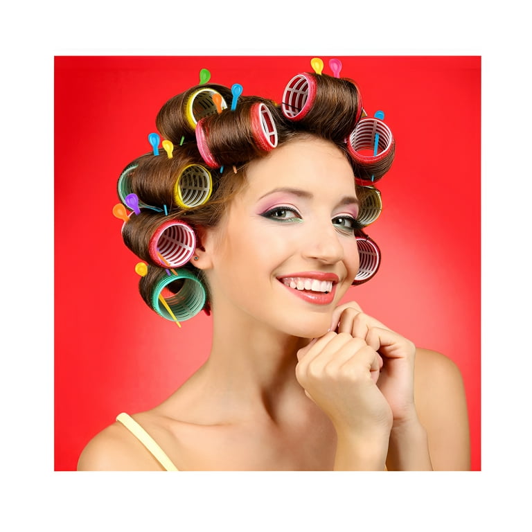 180 Pieces Brush Roller Pick Plastic Roller Pick Hair Curler Roller Pin for Hair Curling Styling Accessories Hair Roller Pins for Christmas