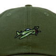 thumbnail image 2 of Dalix Military Plane Embroidered Cap Cotton Baseball Hat Airplane Jet Men in Olive, 2 of 5
