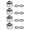 Silver, variant on YAHHU 4 Pcs Water Cooling Compression Fitting for Rigid Acrylic Tube OD 14mm / 0.55 inches White Replacement Part for Desktop PC Liquid Cooling System High Sealing Brass Connector