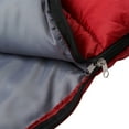 Ozark Trail 50Degree Warm Weather Rectangular Sleeping Bag, Red, 33