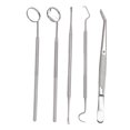thumbnail image 2 of Oral Facial Tool Set,  Pick Teeth Cleaning Tools Anti Slip Handle 5Pcs Long Service Life Stainless Steel  for Home, 2 of 8