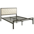 thumbnail image 6 of Modway Mia Tufted Fabric Platform Queen Bed in Brown/Beige, 6 of 8
