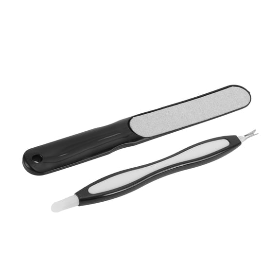 Vocoste 1 Set Durable Multifunctional Nail File Manicure Tool Kit Black
