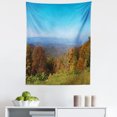 thumbnail image 1 of Appalachian Tapestry, Aerial Panoramic Photo of Autumn Seasonal Virginia Mountains and Open Sky, Fabric Wall Hanging Decor for Bedroom Living Room Dorm, 5 Sizes, Multicolor, by Ambesonne, 1 of 1