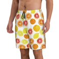 thumbnail image 2 of Lukts Lemon Orange Print Mens Swim Trunks Quick Dry Swim Shorts with Funny Beach Shorts-Small, 2 of 6
