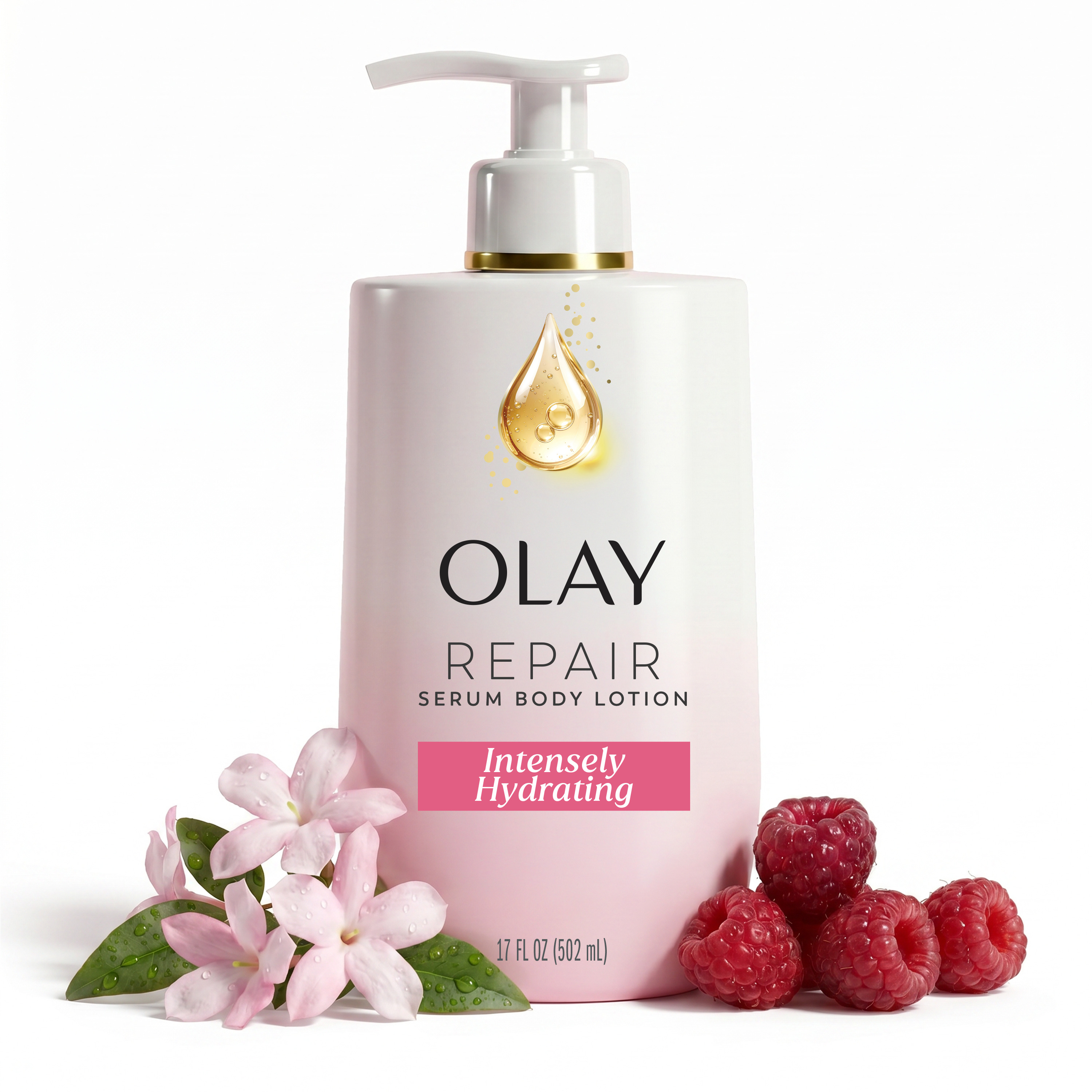Olay Intensely Hydrating Body Lotion with Hyaluronic Acid, 17 fl oz photo 1