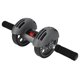 thumbnail image 3 of Sistema de entrenamiento con rodillo doble para abdominales, ejercitador de músculos abdominales, equipo de fitness para el hogar, color gris, 3 of 14