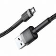 thumbnail image 3 of Cable de Carga Rápida REFORZADO Baseus Cafule Micro 2 metros Negro y rojo, 3 of 4