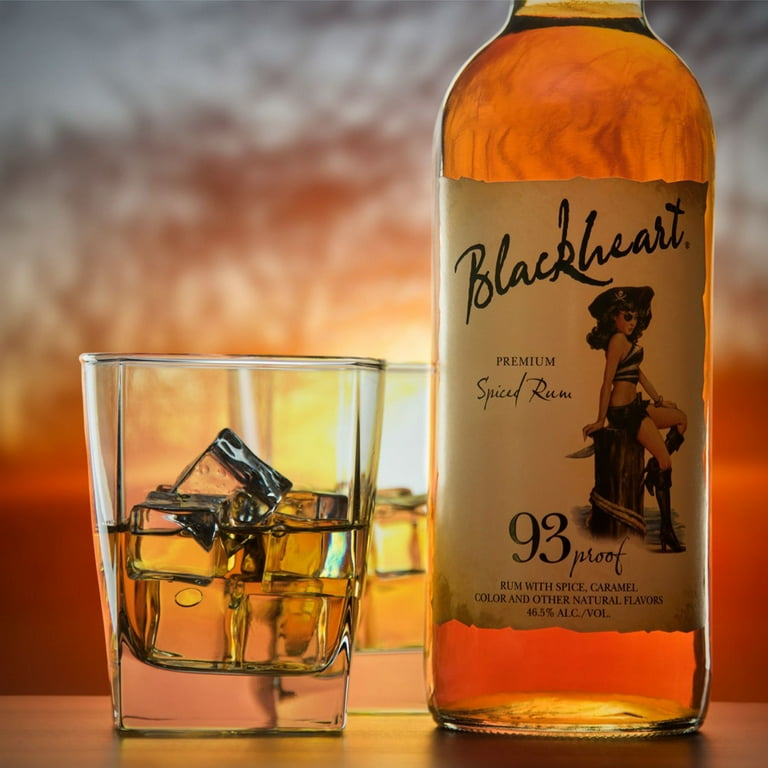 Blackheart Spiced Rum, 750 ml Bottle, 47% ABV - Walmart.com