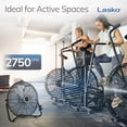 thumbnail image 4 of Lasko QuickMount 20" High Velocity Floor Fan and Wall Fan for Large Rooms, 3 Speeds, Pivoting Head, Metal Blades, 2264QM, 4 of 11