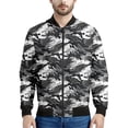 thumbnail image 2 of Chaqueta con estampado de camuflaje para hombre, colorida chaqueta de manga larga con estampado 3D, chaquetas casuales holgadas con cremallera para deportes de calle, 2 of 4