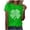 Green-womens tops, variant on FNFYFH Women's St Patrick's Day T-Shirt Lucky Irish Shamrock Paddy's Day Graphic Tees Plus Size Tops