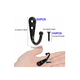 thumbnail image 2 of Gancho Perchero Colgador Pared Organizador 50 Pcs negro, 2 of 5