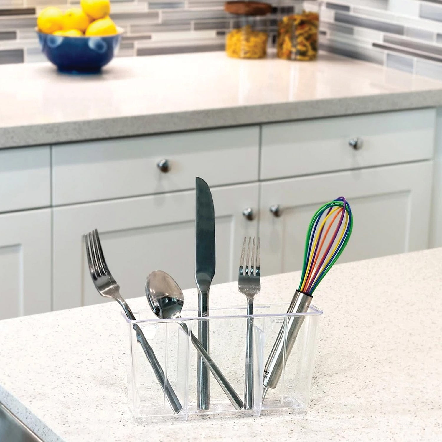 Better Houseware 1481.9 Clear Cutlery Drain Caddy