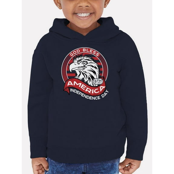 God Bless America Eagle Hoodie Toddler -Image by Shutterstock, 5 Toddler