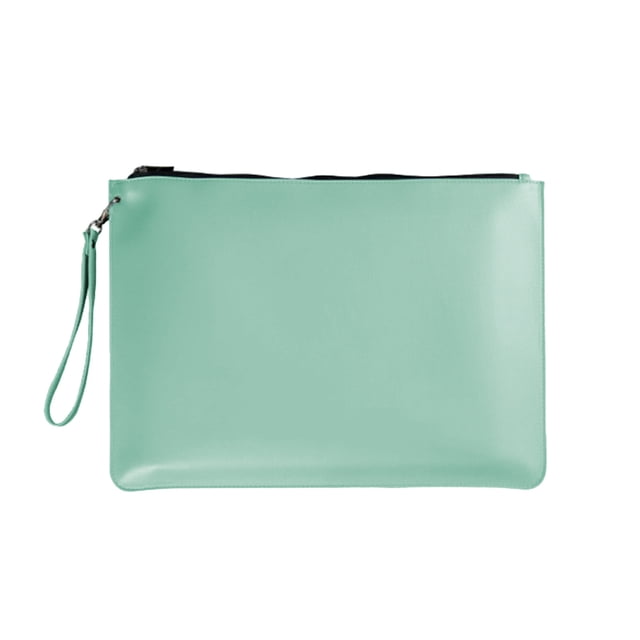 Yhmxh Sac en Cuir pour Documents, Mallette/dossier pour Réunion d'Affaires, Sac à Documents Portable à Fermeture Éclair, Grande Capacité, Format A4, Sac de Rangement Imperméable pour Dossiers, Convient à l'Utilisation au Bureau, Fournitures de Papeterie, Fournitures de Bureau