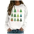 thumbnail image 2 of Christmas Tree Sweatshirts for Women 2025 Long Sleeve Crewneck Holiday Xmas Graphic Sweatshirt Pullover Tops, 2 of 5