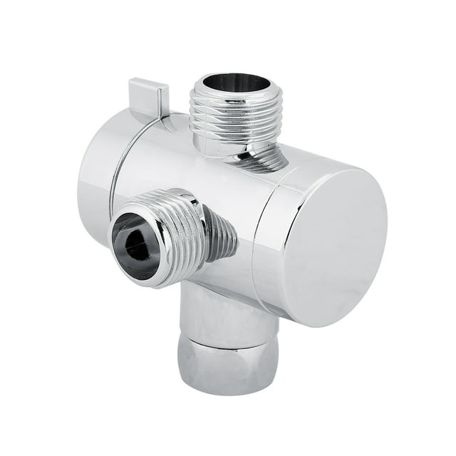 ABS 3-Way Shower Head Diverter Valve Connector Adapter Home Bathroom Accessory