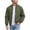.Army Green, variant on Agkizg Men's Fall Winter Jackets, Solid Stand Collar Jacket Raglan Sleeves Elastic Cuffs Versatile Daily Long Sleeve Casual Outerwear