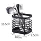 thumbnail image 2 of Tendedero para una limpieza fácil, organizador de encimera de cocina de acero inoxidable con diseño ventilado, patas de apoyo a prueba de óxido y antideslizantes para almacenamiento de cubiertos de, 2 of 6