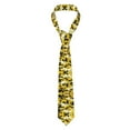 thumbnail image 7 of Men'S Tie Yellow Camouflage Print Polyester Necktie - One Size, 7 of 7