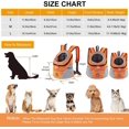 thumbnail image 3 of BRILLAR Mochila transportadora para perros pequeños, bolsa de viaje para mascotas transpirable e impermeable con diseño frontal, aprobada por aerolíneas para senderismo al aire libre, 3 of 5