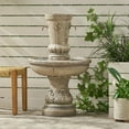 thumbnail image 3 of DUOSONG Frederick Outdoor Fountain, Light Brown Light Brown Polyresin Garden & Outdoor Water Fountains, 3 of 12