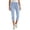 Light Blue, variant on Women's High Waisted Ripped Skinny Jeans Stretchy Denim with Pockets Cropped
