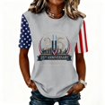 thumbnail image 2 of 9/11 25th Anniversary Memorial T-Shirt Patriot Day Memorial Tops for Women Patriotic We Will Never Forget Vintage Tee Tops, 2 of 6