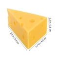 thumbnail image 3 of 2 modelos de queso triangular simulado, decoración de queso para exhibición de pasteles, panadería y comida falsa., 3 of 7