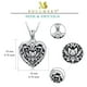 thumbnail image 5 of Collar SOULMEET con medallón de loto en forma de corazón, plata 925, 5 of 6
