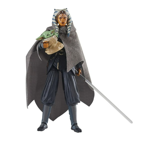 Star Wars The Vintage Collection Ahsoka Tano & Grogu Deluxe Action Figures, 3.75-Inch-Scale Star Wars: The Mandalorian Toys, Kids 4 and Up