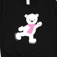 thumbnail image 3 of Inktastic Polar Bear, White Bear, Ice Skating Bear, Scarf Toddler Sweatshirt, 3 of 4