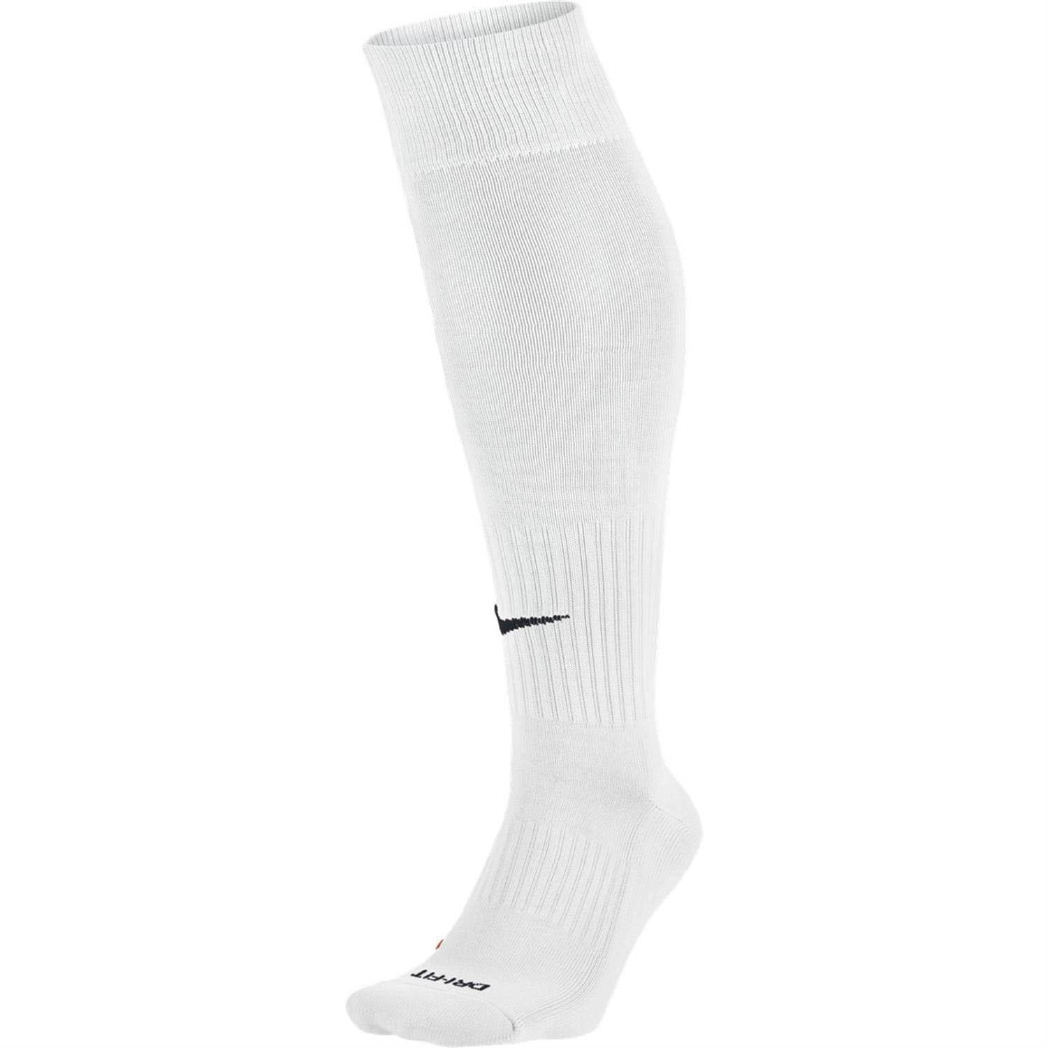 Nike Unisex Classic II Cushion Over-the-Calf Football Sock, White/Black ...