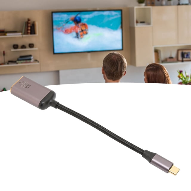 Adaptateur USB C vers Mini, Adaptateur USB C vers Mini DisplayPort Plug and Play Design Antidérapant Petit Portable en Alliage d'Aluminium pour Ordinateur Portable pour Tablette