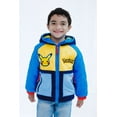 thumbnail image 2 of Pokemon Pikachu Zip Up Quilted Jacket Cozy Sherpa Little Kid to Big Kid, 2 of 5
