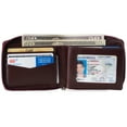 thumbnail image 2 of Alpine Swiss Mens Womens RFID Blocking Zipper Wallet Leather Zip Around Bifold, 2 of 6