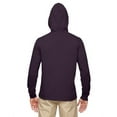thumbnail image 2 of Unisex Blended Eco Jersey Pullover Hoodie - EGGPLANT - XS, 2 of 3