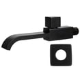 thumbnail image 1 of Grifo de agua fría para lavabo, accesorios elegantes, grifo de baño montado en la pared G1/2 negro mate, 1 of 8