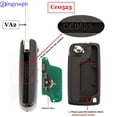 thumbnail image 5 of Jingyuqin 3 Buttons Remote Key For Peugeot 207 307 407 308 408 For Citroen Fob 434MHZ ID46 Chip CE0536 CE0523 ASK/FSK HU83/VA2, 5 of 7