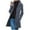 ZA-Dark Blue-Coat, variant on Qetyuw Pea Coats for Women Wool Blend Stand Collar Overcoats Single Breasted Trench Coat Plus Size Fleece Button Down Outerwear Jacket with Pockets