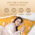 thumbnail image 2 of Yiaed Body Pillow Cover, Ultra Soft Microfiber Pillowcases, Breathable Long Pillow Case, Envelope Closure-Cute Popcorn (20x54 inch)（Pillow core not included）, 2 of 5