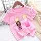 thumbnail image 3 of Gabbys Dollhouses camiseta con letras A B C para niños, combinación de nombre, ropa informal Kawaii de dibujos animados, Tops Harajuku para niñas, 3 of 5