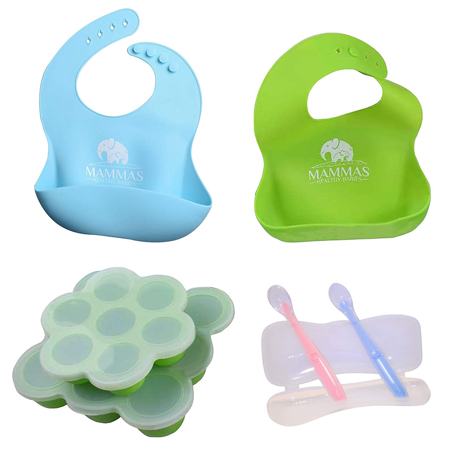 ITPCINC- Soft Silicone Baby Spoons Set for Kids, Training Spoon Gift Set for Infant BPA Free