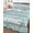 Green, White, variant on Quilt King Size Bedding Set, Blue Coastal Reversible Summer Quilt 3 Pieces, Retro Summer Beach Nautical Starfish Lightweight Bedspreads Coverlets with 2 Pillow Shams for All Seasons