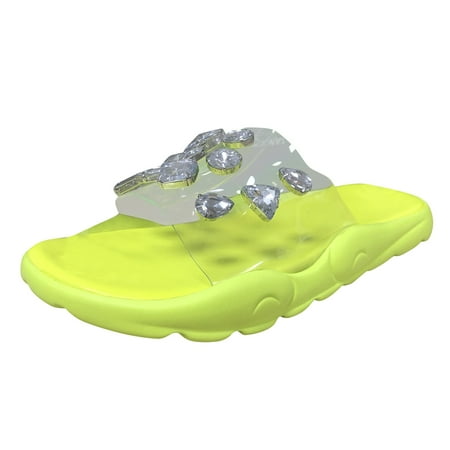 

Noarlalf slippers for women Transparent And Slippers And Spring Women s Sandals Flat Rhinestone Fashion Summer Women s Slipper womens slippers