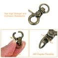 thumbnail image 3 of Uxcell 5 Pack Swivel Lanyard Snap Hook, Zinc Alloy Trigger Snap Hooks, Bronze, 3 of 6
