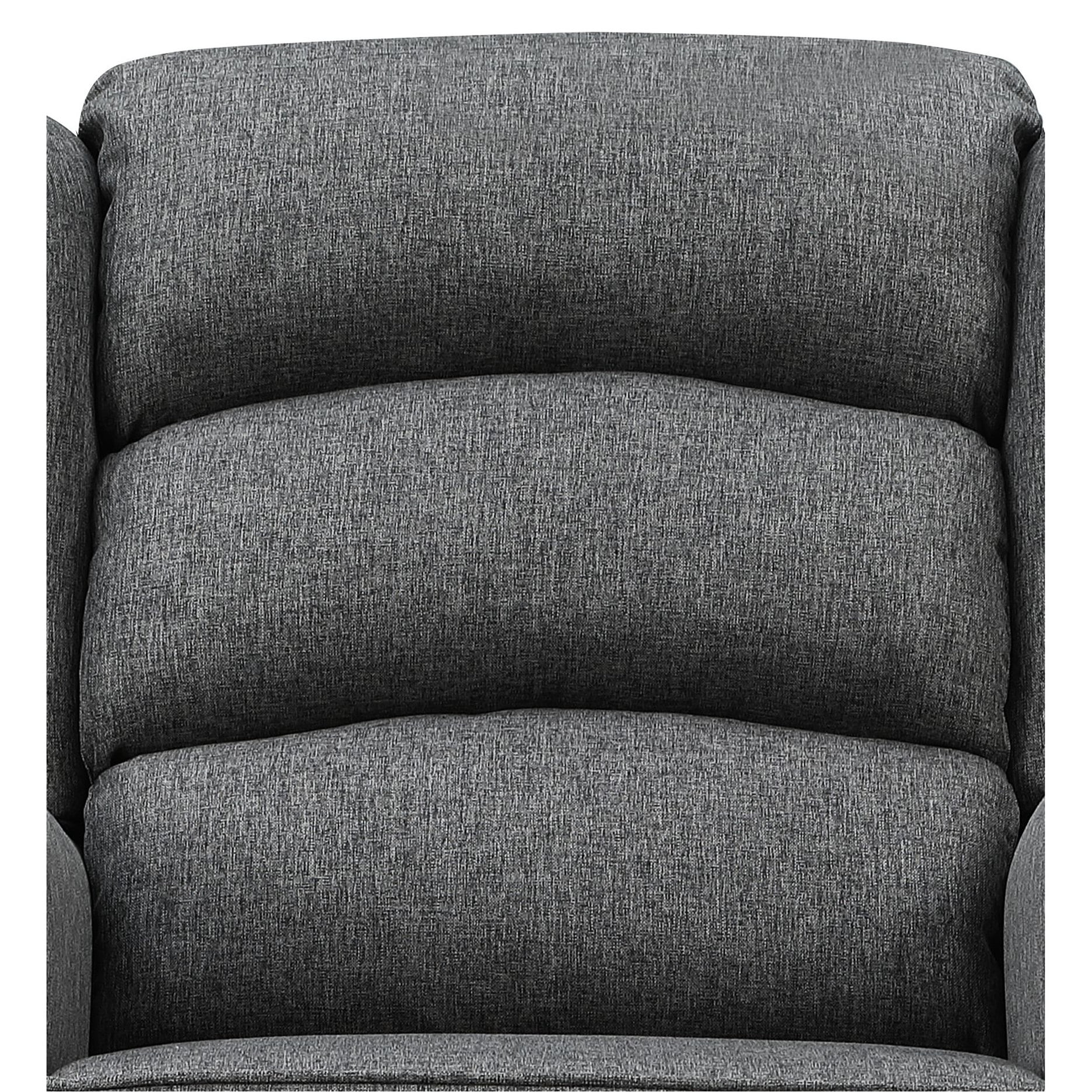 Gray Fabric Upholstered Rocking Chair | Ideal for Nursery Rooms | Quality Wood and Soft Foam | Meets Comfort Requirements